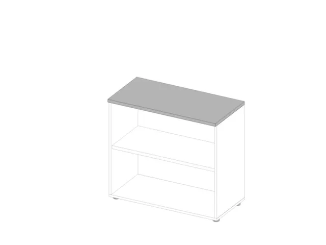 kantoorstelling,HxBxD 815x900x450mm,1xhouten vloer,2ordnerhoogtes