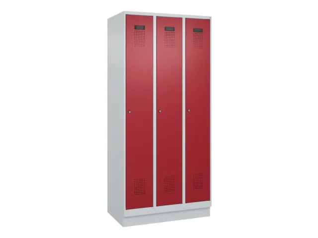 locker voor scheiding van kleding,HxBxD 1950x900x500mm,3vak