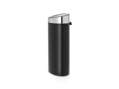 Touch Bin New 40 Liter Mat Zwart Mat Rvs