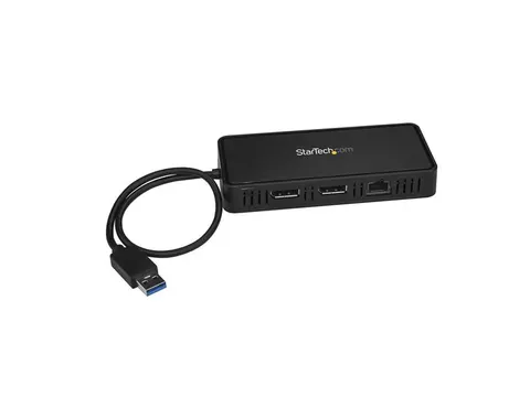 Usb Naar Dual Displayport Mini Docking Station 2X 4K 60Hz Gbe Usb 3.0