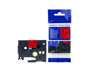 Tape PT compatible TZ-421 9mm zwart/rood