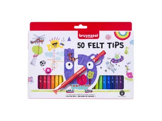 Viltstift Bruynzeel Kids assorti 50 stuks - 2