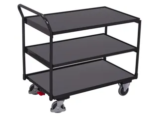 tafelwagen,draagverm. 250kg,3etage(s),laadvl. LxB 985x590mm,houtetage - 1