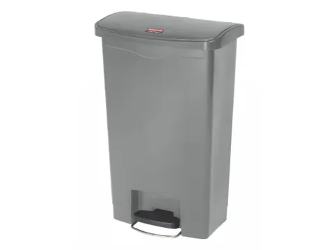 Pedaalemmer Slim Jim Step On Front Kunststof 50 Liter Grijs