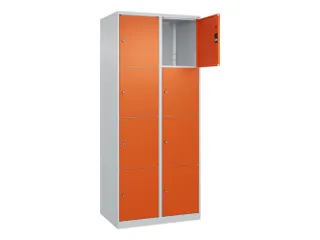 lockerkast,HxBxD 1850x800x500mm,2x4vakken,vak B 400mm,cil.-slot - 1