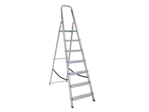 aluminium beugelladder eenzijdig 7treden stand H 1 425m aluminium