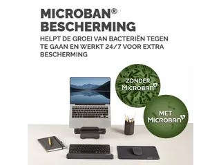 Polssteun Fellowes Breyta compact zwart 6x32cm - 12