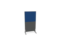 scheidingswand,HxB 1545x800mm,MS-donkergrijs,BN6016-blauw