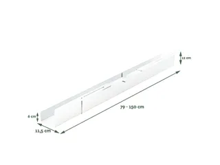 Kabelgoot BRASQ verstelbaar 75-150cm CT100 wit - 3