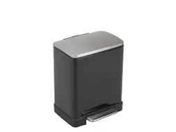E-cube Pedaalemmer 12 Liter Eko Zwart Rvs