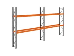 palletstelling,basis+1xaanbouw,HxBxD 3360x5700x750mm,vakl. 3000kg