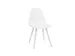 Chaise Visiteur 4 Pieds Blanc Assise Coque Plastique Blanc
