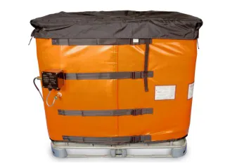 verwarmingsmantel,v. IBC inhoud 1000l,buiten glasvezel/silicone,oranje - 1