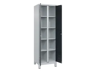 wasgoedverdeelkast,HxBxD 1950x600x500mm,vak B 300mm,draaigrendel - 2