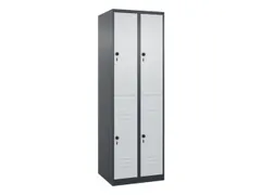 dubbeldekse locker,HxBxD 1850x600x500mm,2x2vak.,vak B 300mm