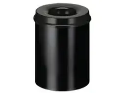 OUTLET Ronde papierbak met vlamdovende deksel 30 Liter, diameter 33,5