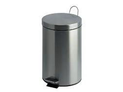 Afvalbak Pedaalemmer Rond 20 Liter Mat Rvs