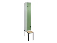 Z-garderobekast,HxBxD 2120x300x815mm,2vak,vak B 300mm,draaigrendel