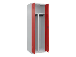 PBM-locker,HxBxD 1850x600x500mm,2vak,vak B 300mm,draaigrendel - 2