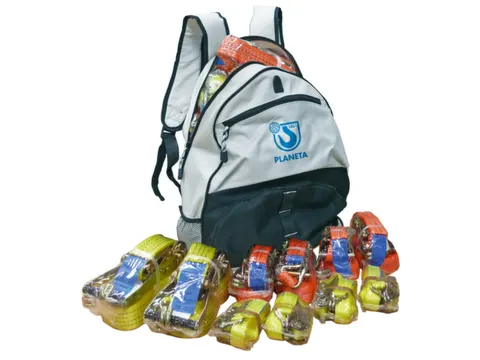 Pakket Sjorbanden Trekkracht 500-4000dan 10-Delig Incl. Rugzak