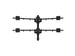 Bras 6 écrans Viewgo modular 263 noir