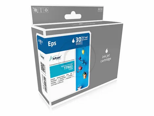 As15489 Astar Epson T7902 Wf Inkt Cyaan Hc Rebuilt 2000Pagina's Chip