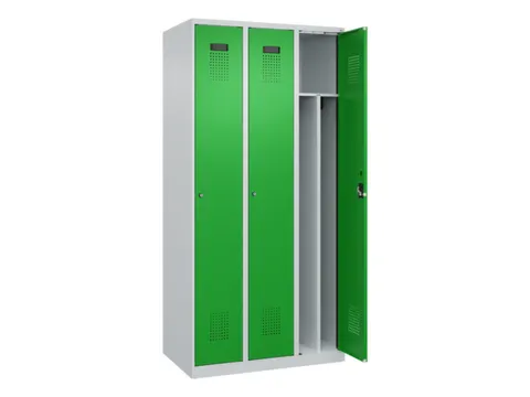 locker voor scheiding van kleding,HxBxD 1850x900x500mm,3vak