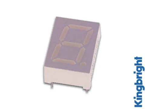 1-Digit Display 10mm Gemeenschappelijke Anode Superrood