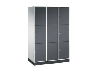 grootvolume-lockersysteem,RAL 7035/RAL 7021,HxBxD 1950x1220x600mm - 2