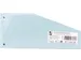 Trapezium 190g/m² karton 2-gaats verdeelstroken 100 stuks blauw