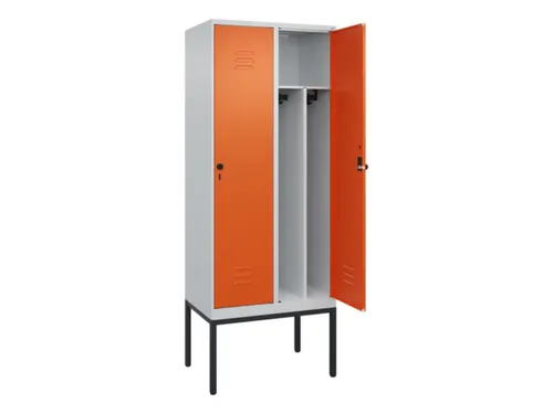 locker voor scheiding van kleding,HxBxD 2120x800x500mm,2vak