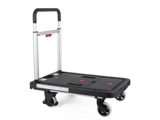 Transportkar Pavo platform trolley inklapbaar 137kg zwart - 1