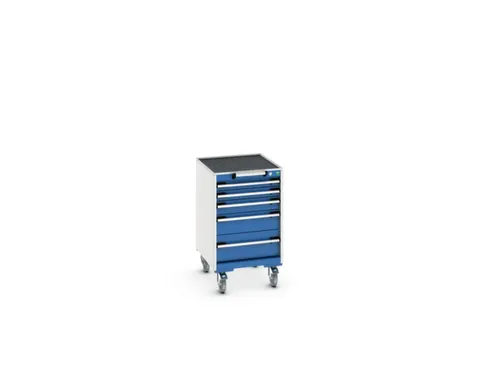 ladekast HxBxD 880x525x650mm 5laden romp RAL7035 front RAL5010