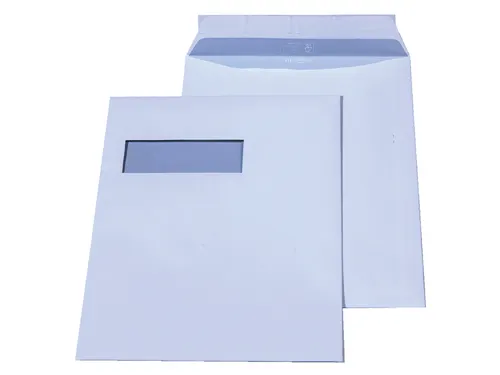 Envelop Hermes C4 229x324mm Venster Links 40x110mm Gegomd