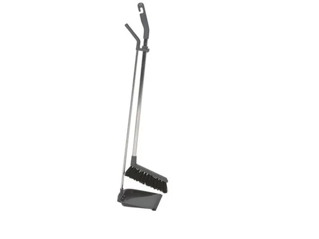 Stofblikset Vikan ErgoClean met veger 900mm grijs