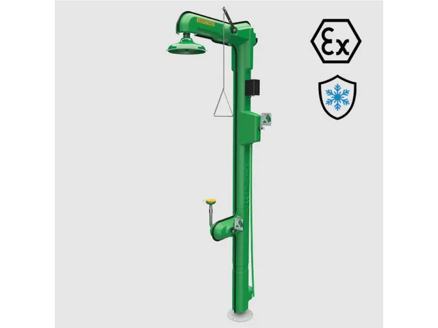 Combiné douche et laveur d'yeux 8317CTFP-B Axion ATEX pour extérieur