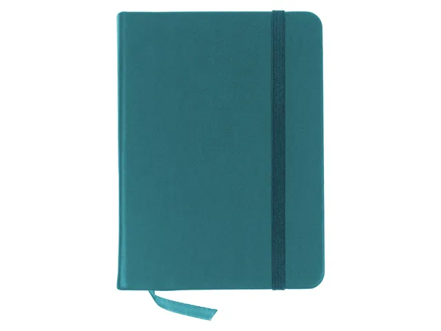 Schetsboek Kangaro A6 dark turquoise PU HC 80 vel 140gr roomwit met el