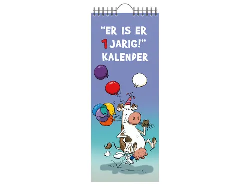 Verjaardagskalender Lannoo Ritstier 130x325 blauw