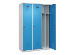 locker voor scheiding van kleding,HxBxD 1850x1200x500mm,3vak