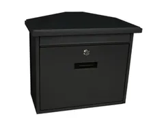 muurbrievenbus,staal,antraciet,HxBxD 345x392x205mm,inworp boven