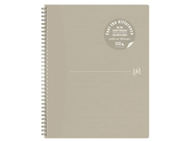 Spiraalblok Oxford Origin A4+ lijn 70vel zand