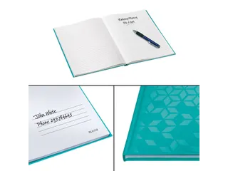 Notitieboek Leitz WOW A4 lijn ijsblauw - 6