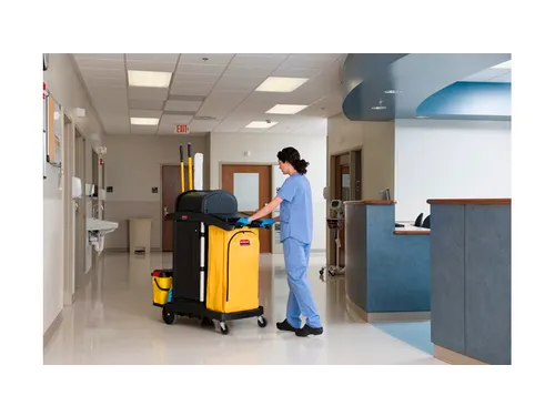 Rubbermaid Healthcare reinigingswagen zwart