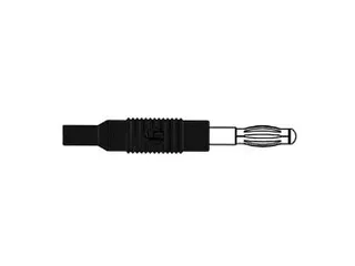 Spuitgegoten Verloopstekker 4mm Naar 2mm / Zwart (MZS 4) - 1