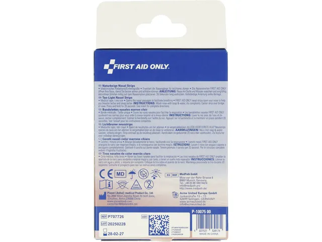 Neusstrips First Aid Only doos à 80 stuks, maat M