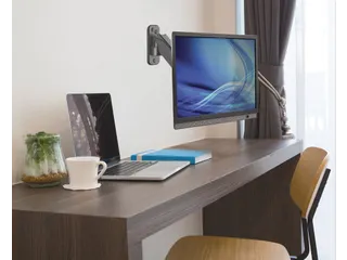 Wandbeugel voor TV’s en monitoren (veerarm met 2 draaipunten), voor - 2
