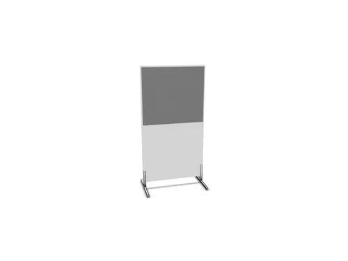 scheidingswand,HxB 1545x800mm,Bl-wit,BN8078-grijs