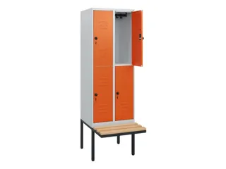 Dubbeldekse dekenkist,HxBxD 1950x600x815mm,2x2vak.,vak B 300mm - 2