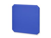 akoestische wandabsorber HxB 600x600mm stof blauw