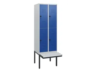 Dubbeldekse dekenkist,HxBxD 1950x600x815mm,2x2vak.,vak B 300mm - 1